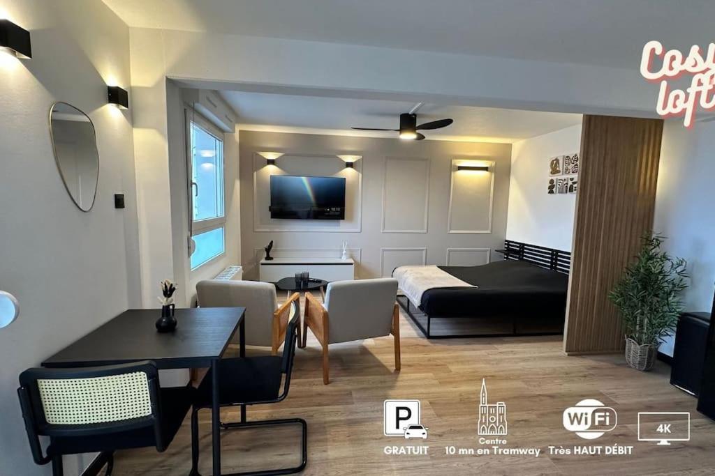 Charmant Studio Neuf, Hypercentre, Parking, Balcon Straatsburg Buitenkant foto